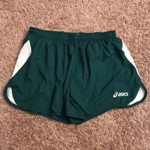 Green athletic shorts